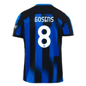 Jalkapallo Pelipaidat/Peliasut Inter Milan Gosens 8 Kotipelipaita 2023-24